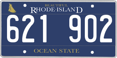 RI license plate 621902