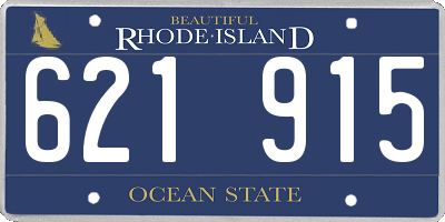 RI license plate 621915