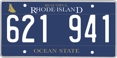 RI license plate 621941