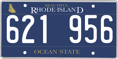 RI license plate 621956