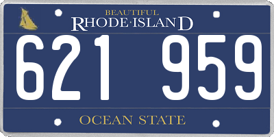 RI license plate 621959