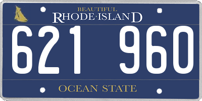 RI license plate 621960