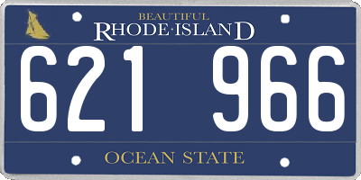RI license plate 621966
