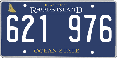 RI license plate 621976