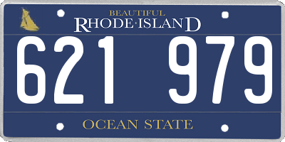 RI license plate 621979