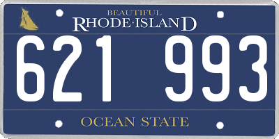 RI license plate 621993