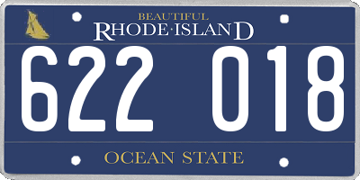 RI license plate 622018