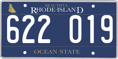RI license plate 622019