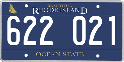 RI license plate 622021
