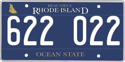 RI license plate 622022