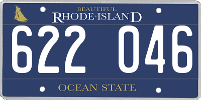 RI license plate 622046