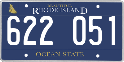 RI license plate 622051