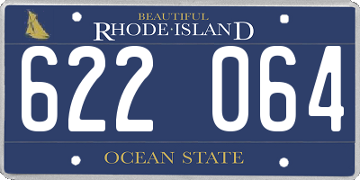 RI license plate 622064
