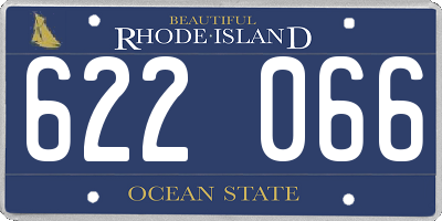 RI license plate 622066