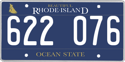 RI license plate 622076