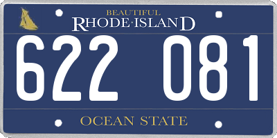 RI license plate 622081