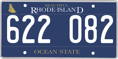 RI license plate 622082