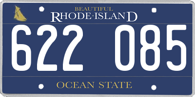 RI license plate 622085