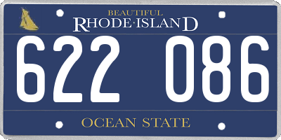 RI license plate 622086