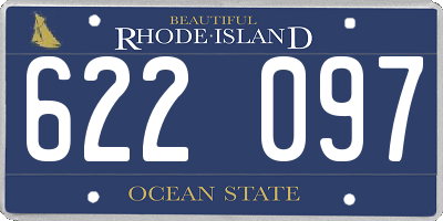 RI license plate 622097