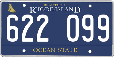 RI license plate 622099