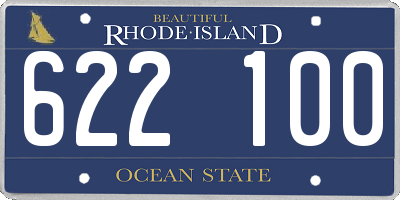 RI license plate 622100