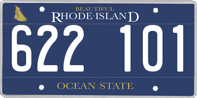 RI license plate 622101