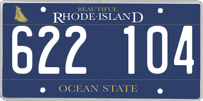 RI license plate 622104