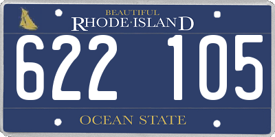 RI license plate 622105