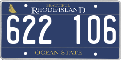 RI license plate 622106