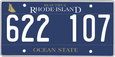 RI license plate 622107