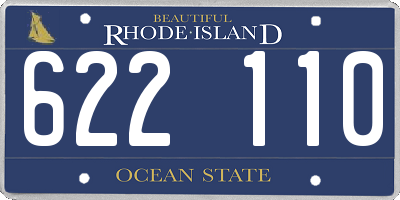 RI license plate 622110