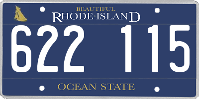 RI license plate 622115