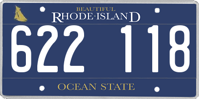 RI license plate 622118