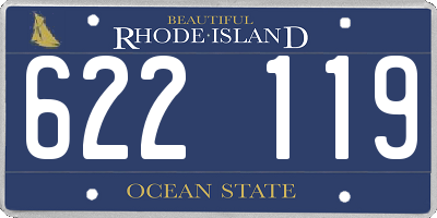 RI license plate 622119