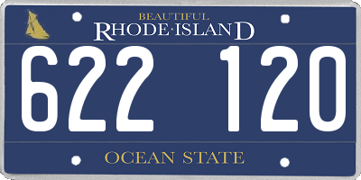 RI license plate 622120