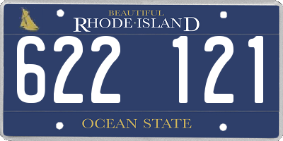 RI license plate 622121