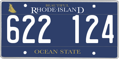 RI license plate 622124