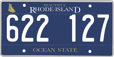 RI license plate 622127