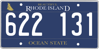 RI license plate 622131