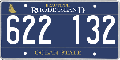 RI license plate 622132
