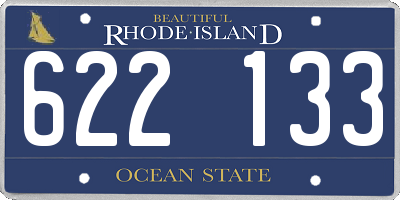 RI license plate 622133