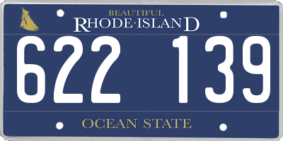 RI license plate 622139
