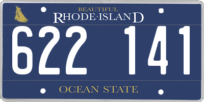 RI license plate 622141