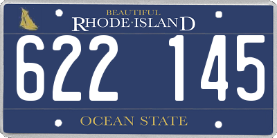RI license plate 622145