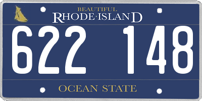 RI license plate 622148