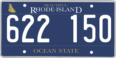 RI license plate 622150