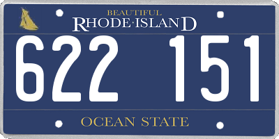RI license plate 622151