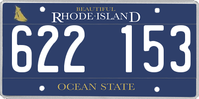 RI license plate 622153