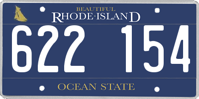 RI license plate 622154